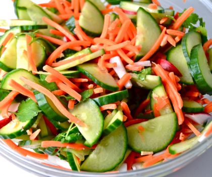 Огуречно-морковный салат
