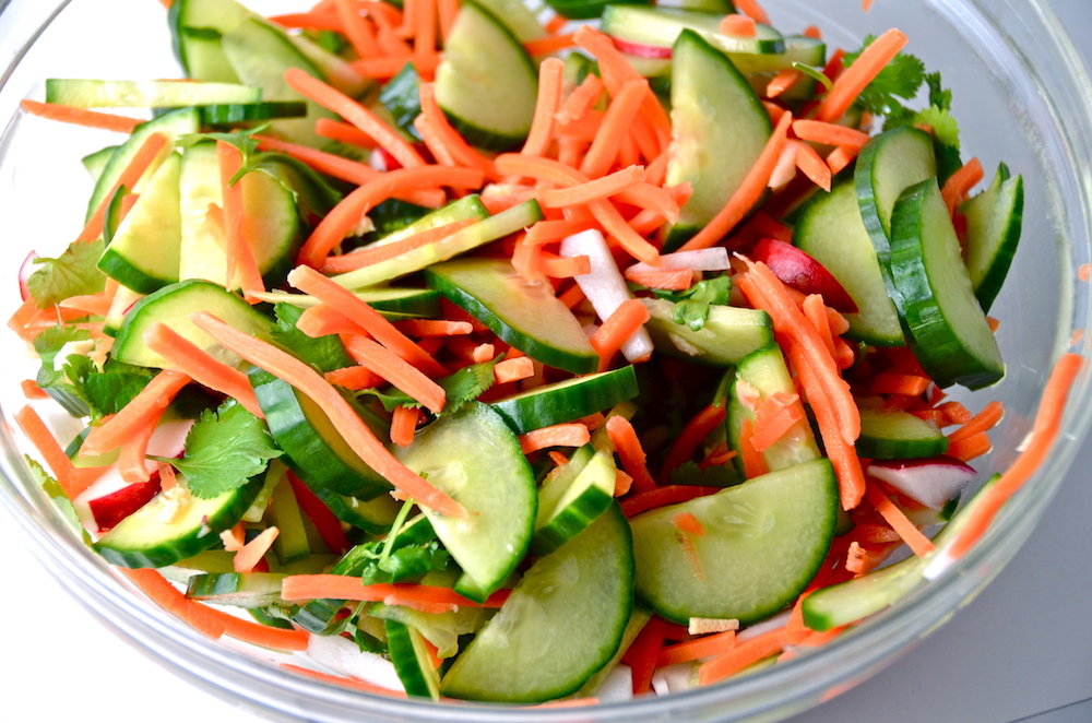 Огуречно-морковный салат