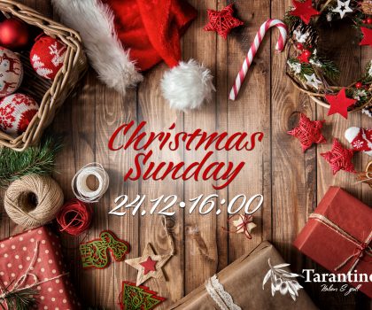 24 декабря Taranyino italian&grill приглашает всей семьей на Christmas Sunday!